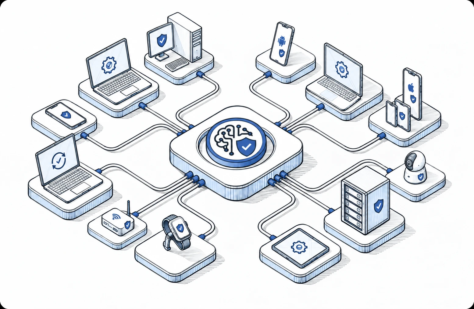 FLAGSHIP · AI-NATIVE UEM diagram